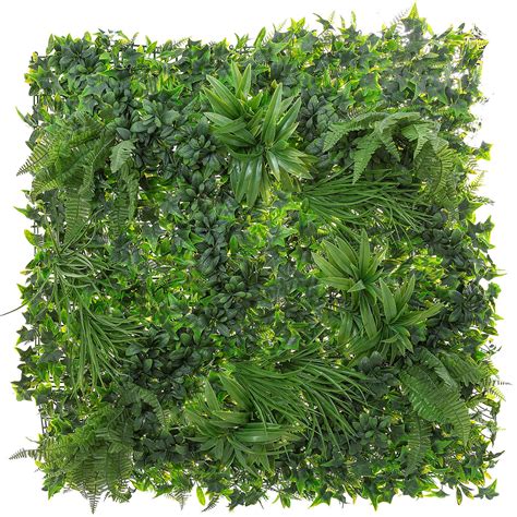 artificial faux foliage wall panels.